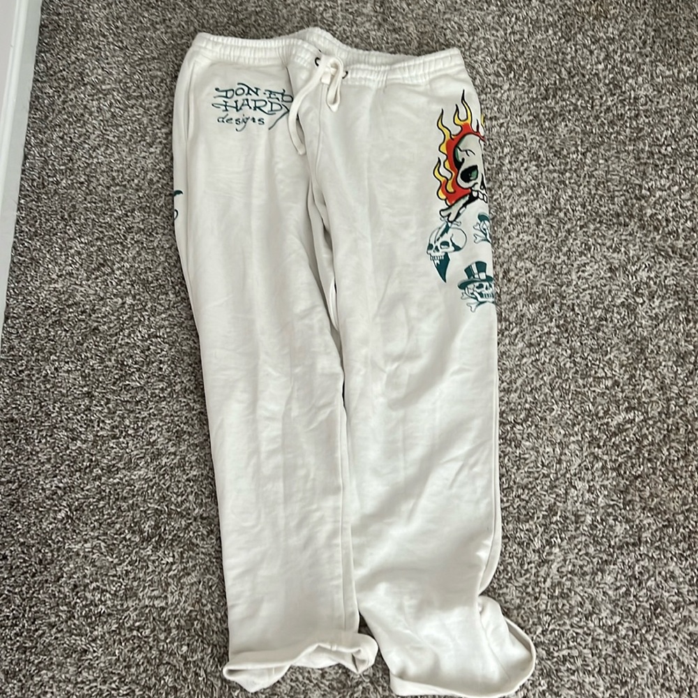 ed Hardy pants white pj pants
